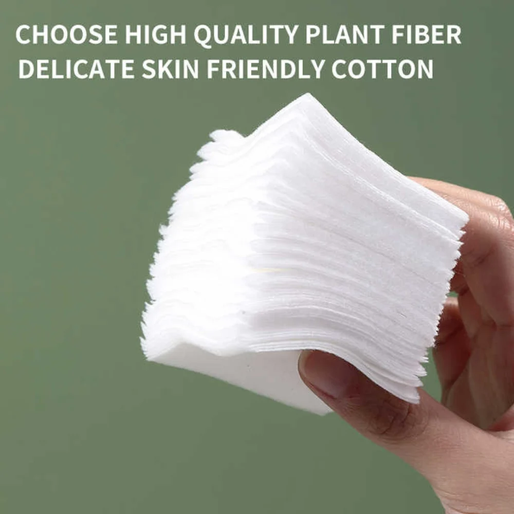 Lameila portable disposable non-woven cotton pads deep clean makeup remover pads(500pcs) - Image 2