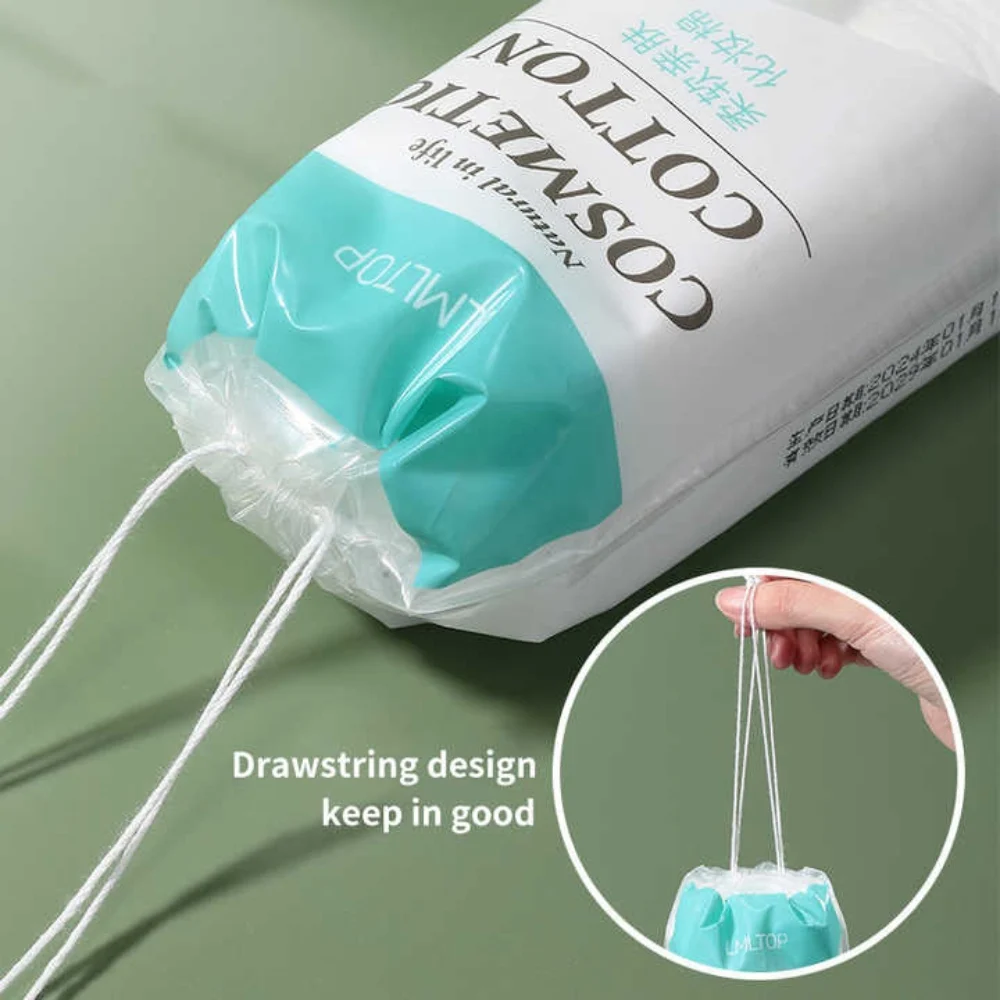 Lameila portable disposable non-woven cotton pads deep clean makeup remover pads(500pcs) - Image 3