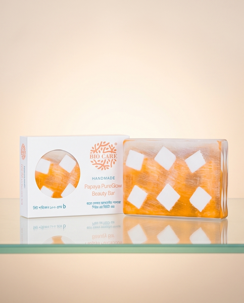 BioCare Handmade Papaya PureGlow Beauty Soap Bar 100 gm - Image 6