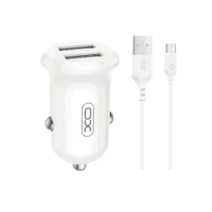 XO CC67 Dual USB Port Car Charger with Type-C Cable