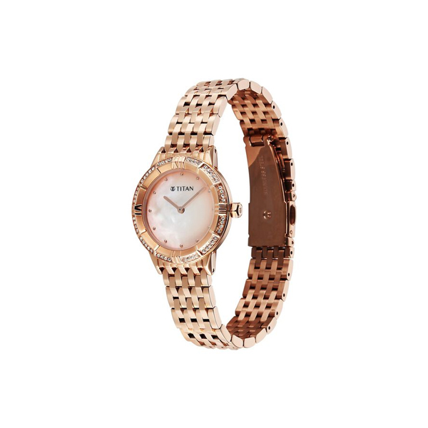 Titan Glamour Quartz Analog Mother Of Pearl Dial Women’s Watch - Image 2